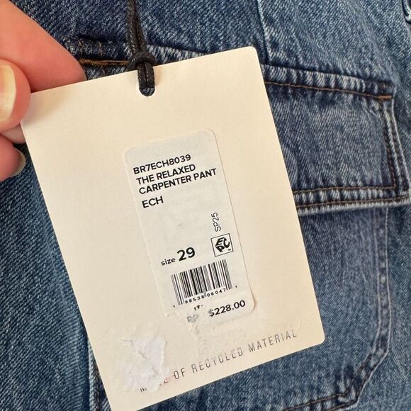 NEW JOE’S The Relaxed Carpenter Jeans Womens Size 29 Blue Denim Echelon Mid-Rise - Picture 11 of 16